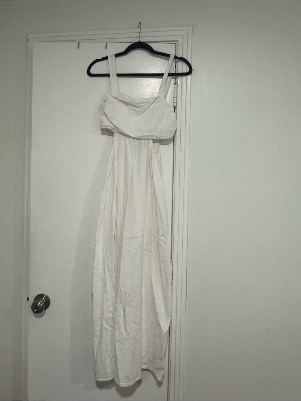 a new day Cream Square-Neck Maxi Dress with Wide Straps